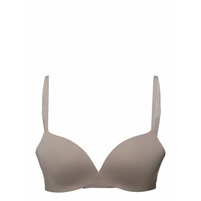 Push Up Plunge Lingerie Bras & Tops Push Up Bras Beige Calvin Klein