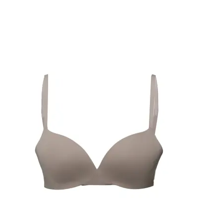 Push Up Plunge Lingerie Bras & Tops Push Up Bras Beige Calvin Klein