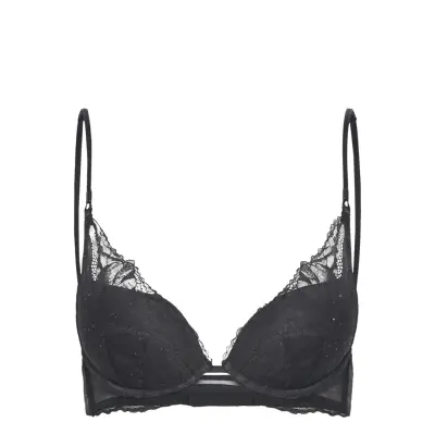 Calvin Klein Push Up Plunge Svart
