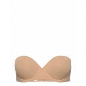 Calvin Klein Push Up Strapless Beige