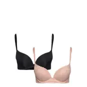 Push_Up Rue-2Pp Plunge Lingerie Bras & Tops Plunge Bras Rosa Dorina