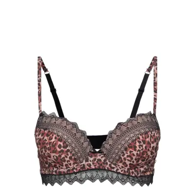Push_Up Zena Balcony Lingerie Bras & Tops Balc Tte Bras Multi/mönstrad Dorina
