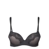 Push_Up Zuri Demi Lingerie Bras & Tops Push Up Bras Svart Dorina