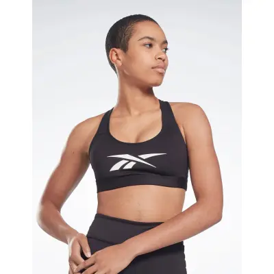 Reebok Performance S Lux Vector Racer Bra - Black - XS