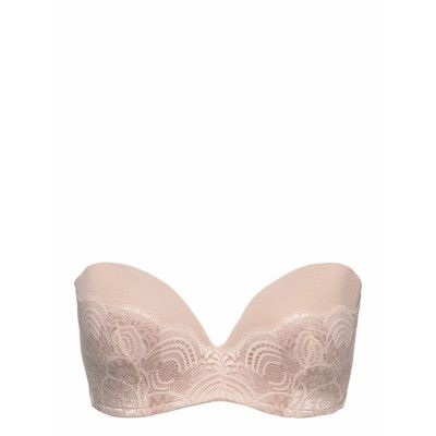 Refined Glamour Perfect Strapless Lingerie Bras & Tops Push Up Bras Kräm WONDERBRA