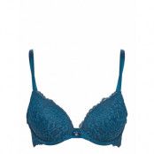 Rose Pp Push Lingerie Bras & Tops Push Up Bras Blå Hunkemöller