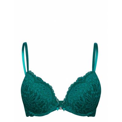 Rose Pp Push Lingerie Bras & Tops Push Up Bras Grön Hunkemöller