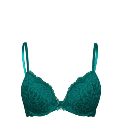 Rose Pp Push Lingerie Bras & Tops Push Up Bras Grön Hunkemöller