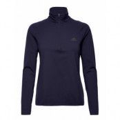 Run Fast Half-Zip Long Sleeve Sweatshirt Sweat-shirts & Hoodies Fleeces & Midlayers Marinblå Adidas Performance