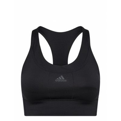 Running Medium-Support Pocket Bra Lingerie Bras & Tops Sports Bras - ALL Svart Adidas Performance