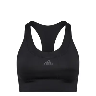 Running Medium-Support Pocket Bra Lingerie Bras & Tops Sports Bras - ALL Svart Adidas Performance