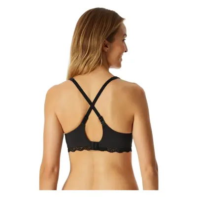 Schiesser Bügel Bh Mit Schale - Unique Cotton Svart