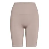 Seamless Biker Tights Running/training Tights Beige Stay In Place