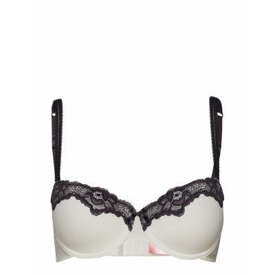 Secret Lace Pd Lingerie Bras & Tops Push-up Bra Vit Hunkemöller