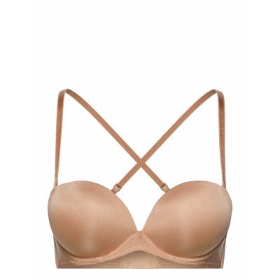 Strapless Maximiser *Villkorat Erbjudande Lingerie Bras & Tops Strapless Bras Beige Hunkemöller