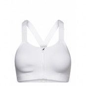 Tlrd Impact Luxe Training High-Support Zip Bra W Sport Bras & Tops Sports Bras - All White Adidas Performance