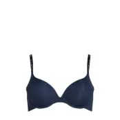 Tommy Hilfiger Plunge Push Up Marinblå