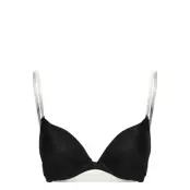 Hunkemöller Transparent Back Bra Pp Push Svart