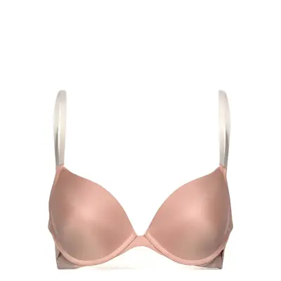 Transparent Back Pp Push *Villkorat Erbjudande Lingerie Bras & Tops Push Up Bras Rosa Hunkemöller
