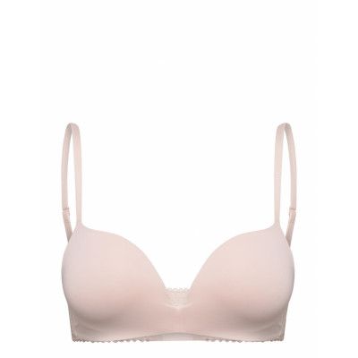 Wireless Push Up Lingerie Bras & Tops Soft Bras Non Wired Bras Beige Tommy Hilfiger