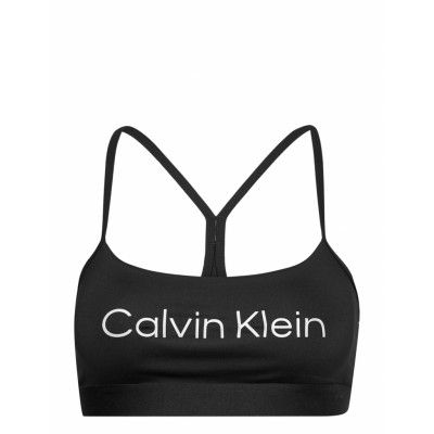 Wo - Low Support Sports Bra Lingerie Bras & Tops Sports Bras - ALL Svart Calvin Klein Performance