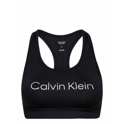 Wo - Medium Support Sports Bra Lingerie Bras & Tops Sports Bras - ALL Svart Calvin Klein Performance