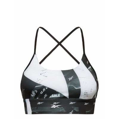 Wor Aop Bra Lingerie Bras & Tops Sports Bras - ALL Svart Reebok Performance