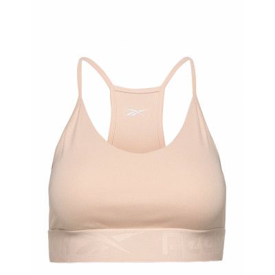 Wor Comm Strappy Back Bra Lingerie Bras & Tops Sports Bras - ALL Beige Reebok Performance