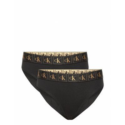 2Pk Bikini Night & Underwear Underwear Panties Svart Calvin Klein