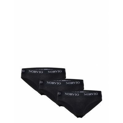 NORVIG 3-Pack Womens Bikini Brief Svart