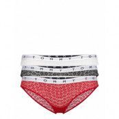 3P Bikini Trosa Brief Tanga Röd Tommy Hilfiger