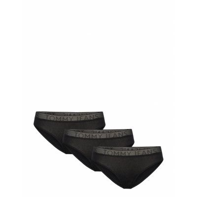 3P Bikini Trosa Brief Tanga Svart *Villkorat Erbjudande Tommy Hilfiger