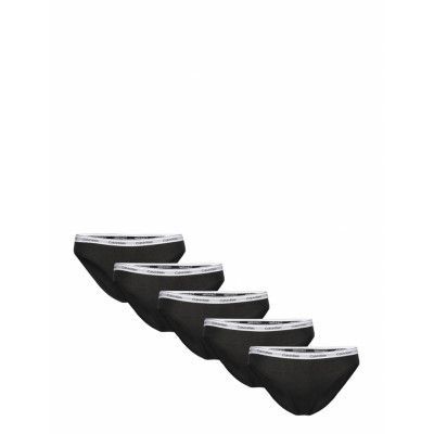5 Pack Bikini Trosa Brief Tanga Svart Calvin Klein