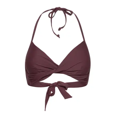 Aaliyah Top Swimwear Bikinis Bikini Tops Triangle Bikinitops Brun Missya