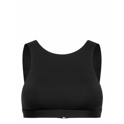 Active High Neck Tank Top Bikinitop Svart Seafolly