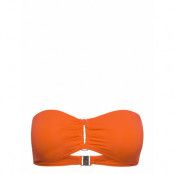 Active Rectangle Trim Bandeau Swimwear Bikinis Bikini Tops Bandeau Bikinitops Orange Seafolly