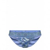 Aegan Paisley Border Print Hipster Logo Plate Swimwear Bikinis Bikini Bottoms Bikini Briefs Blå Lauren Ralph Lauren Swimwear