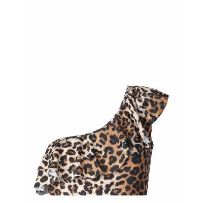 Agnescras Bikini Top *Villkorat Erbjudande Swimwear Bikinis Bikini Tops Bandeau Bikinitops Brun Cras