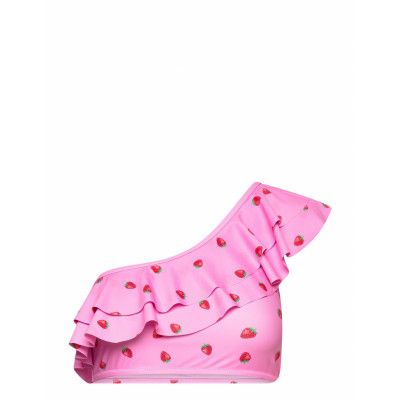 Agnescras Bikini Top Swimwear Bikinis Bikini Tops Bandeau Bikinitops Rosa Cras