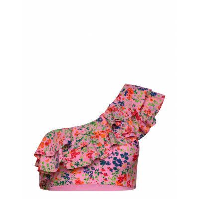 Agnescras Bikini Top Swimwear Bikinis Bikini Tops Bandeau Bikinitops Rosa Cras