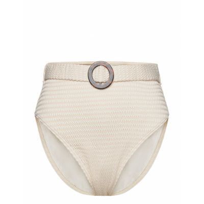 Aleah Bikini Bottom *Villkorat Erbjudande Swimwear Bikinis Bikini Bottoms High Waist Bikinis Creme By Malina