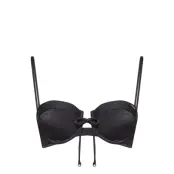 Alice Textured Cupped Bikini Top Swimwear Bikinis Bikini Tops Wired Bikinitops Svart Superdry Sport