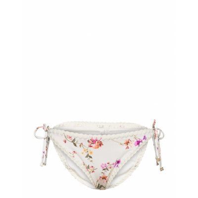 Ally Bikini Bottom Swimwear Bikinis Bikini Bottoms Side-tie Bikinis Vit *Villkorat Erbjudande By Malina