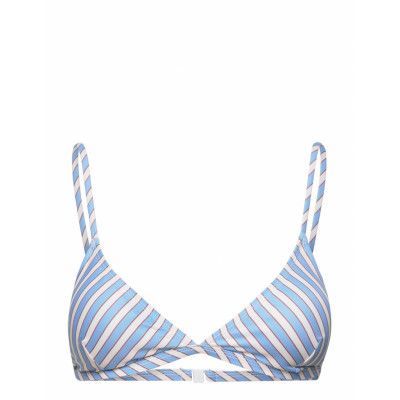 Aloha Estee Bikini Top Swimwear Bikinis Bikini Tops Triangle Bikinitops Blue Becksöndergaard