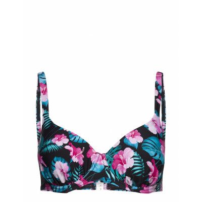 Aloha Tropica, Padded Wire Bra Swimwear Bikinis Bikini Tops Wired Bikinitops Svart Abecita