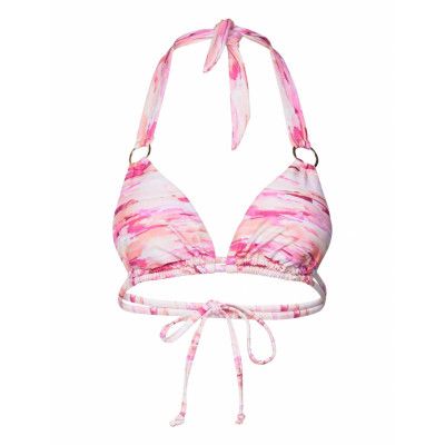 Amalfi Triangle Swimwear Bikinis Bikini Tops Triangle Bikinitops Pink Hunkemöller