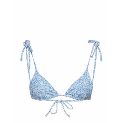 Anf Womens Swim *Villkorat Erbjudande Swimwear Bikinis Bikini Tops Triangle Bikinitops Blå Abercrombie & Fitch