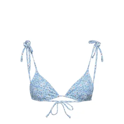 Anf Womens Swim *Villkorat Erbjudande Swimwear Bikinis Bikini Tops Triangle Bikinitops Blå Abercrombie & Fitch