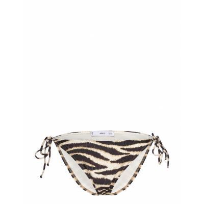 Mango Animal Print Bikini Bottom Svart