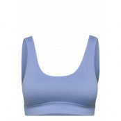 Apolo Crop Tops Sleeveless Crop Tops Blå Mango